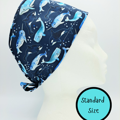 Whales and Orcas Scrub Hat