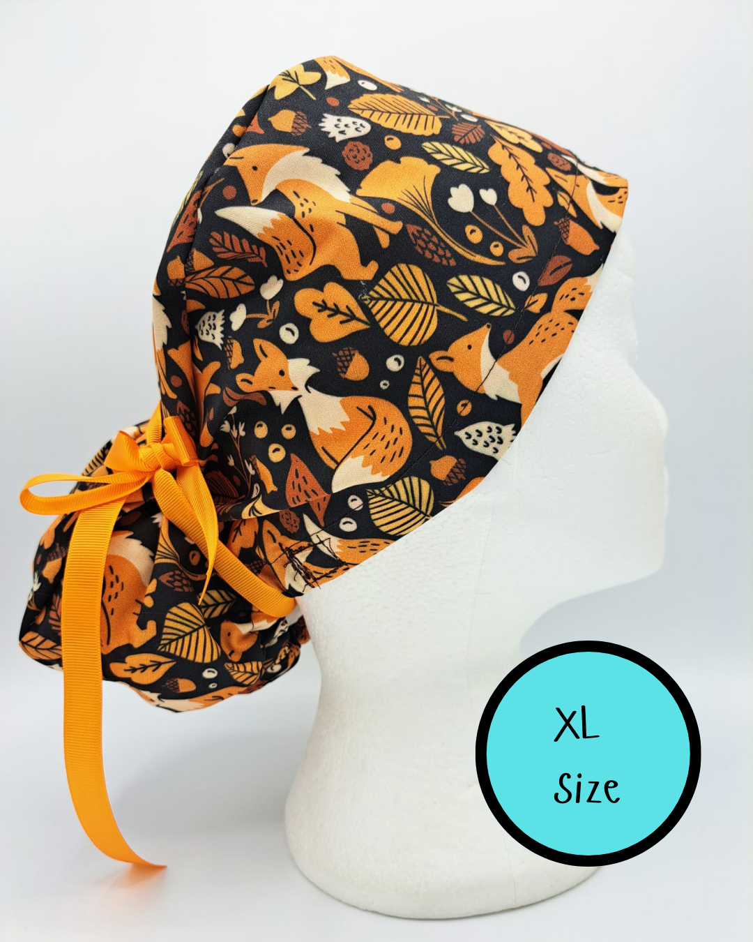 Autumn Foxes Scrub Hat Cap
