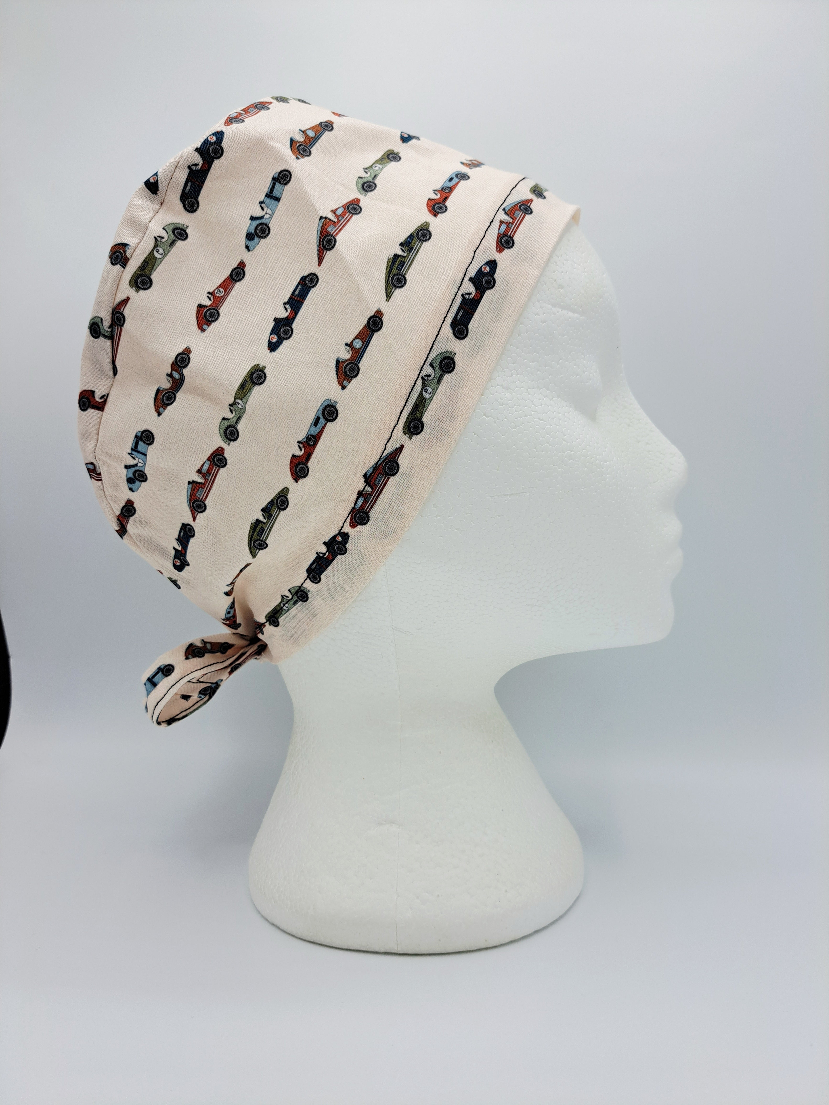Vintage Racecars Scrub Hat Cap