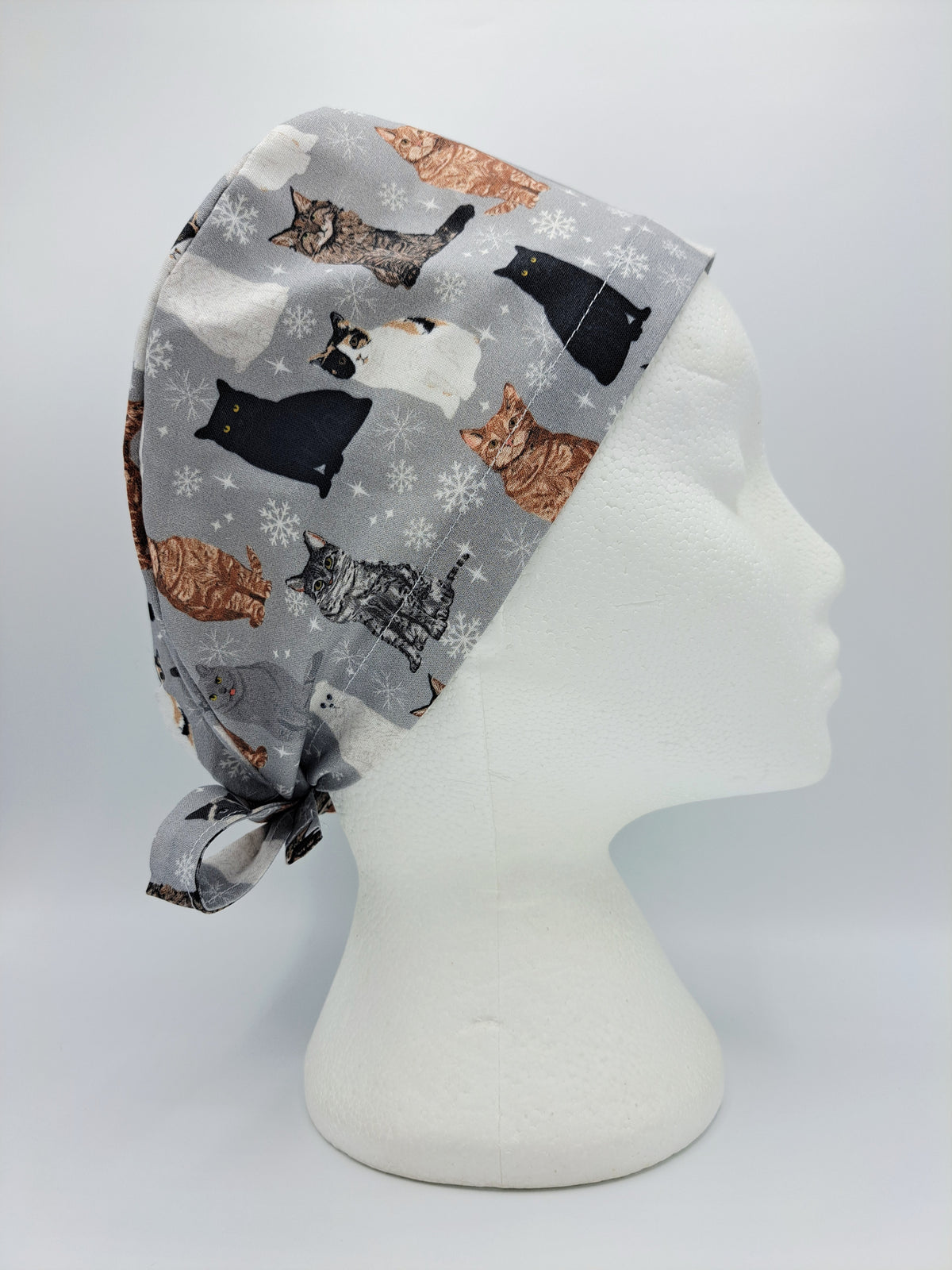 Winter Cats Scrub Hat Cap
