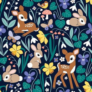 Bambi and Thumper Scrub Hat Cap