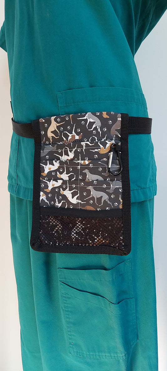 Trotting Whippets Nurse Pocket Organiser