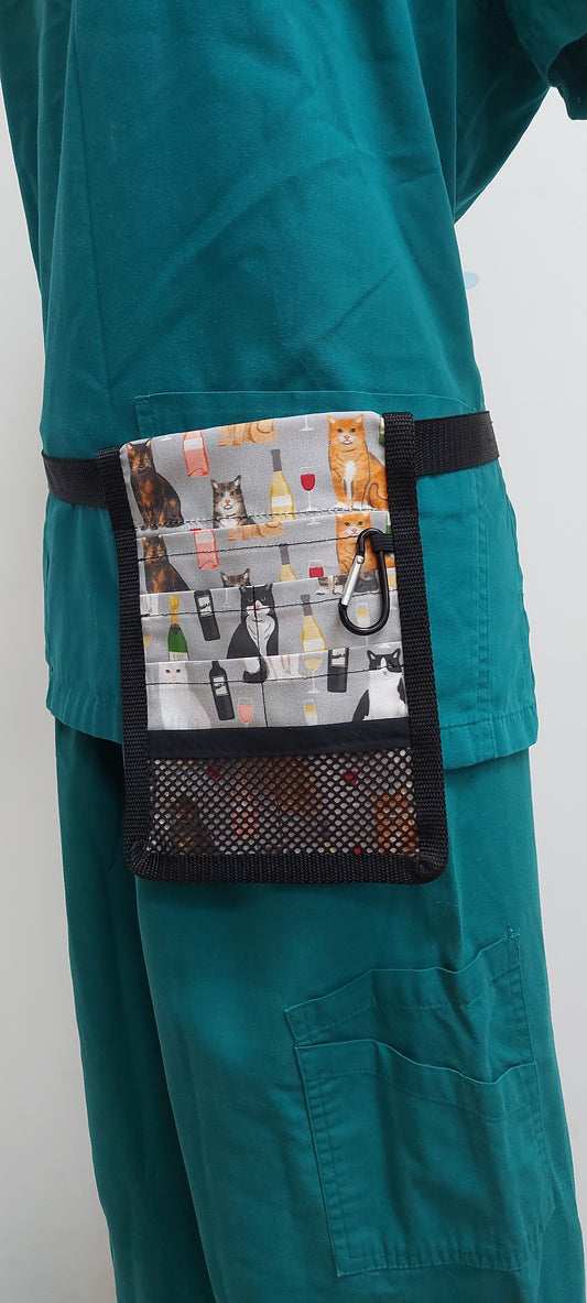 Cats and Wine Nurse Pocket Organiser