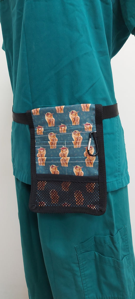 Highland Cows Nurse Pocket Organiser