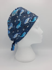 Whales and Orcas Scrub Hat